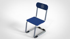 simple aluminum design chair