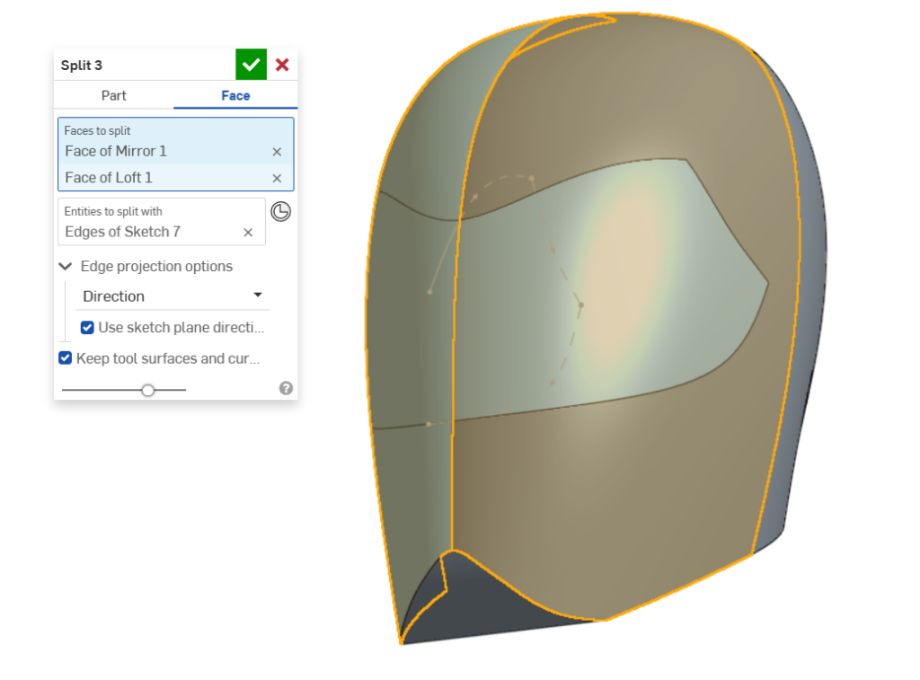 split surface